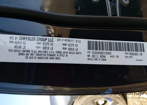 2014 Dodge Charger Sxt from USA, damaged, VIN 2C3CDXHG9EH135030